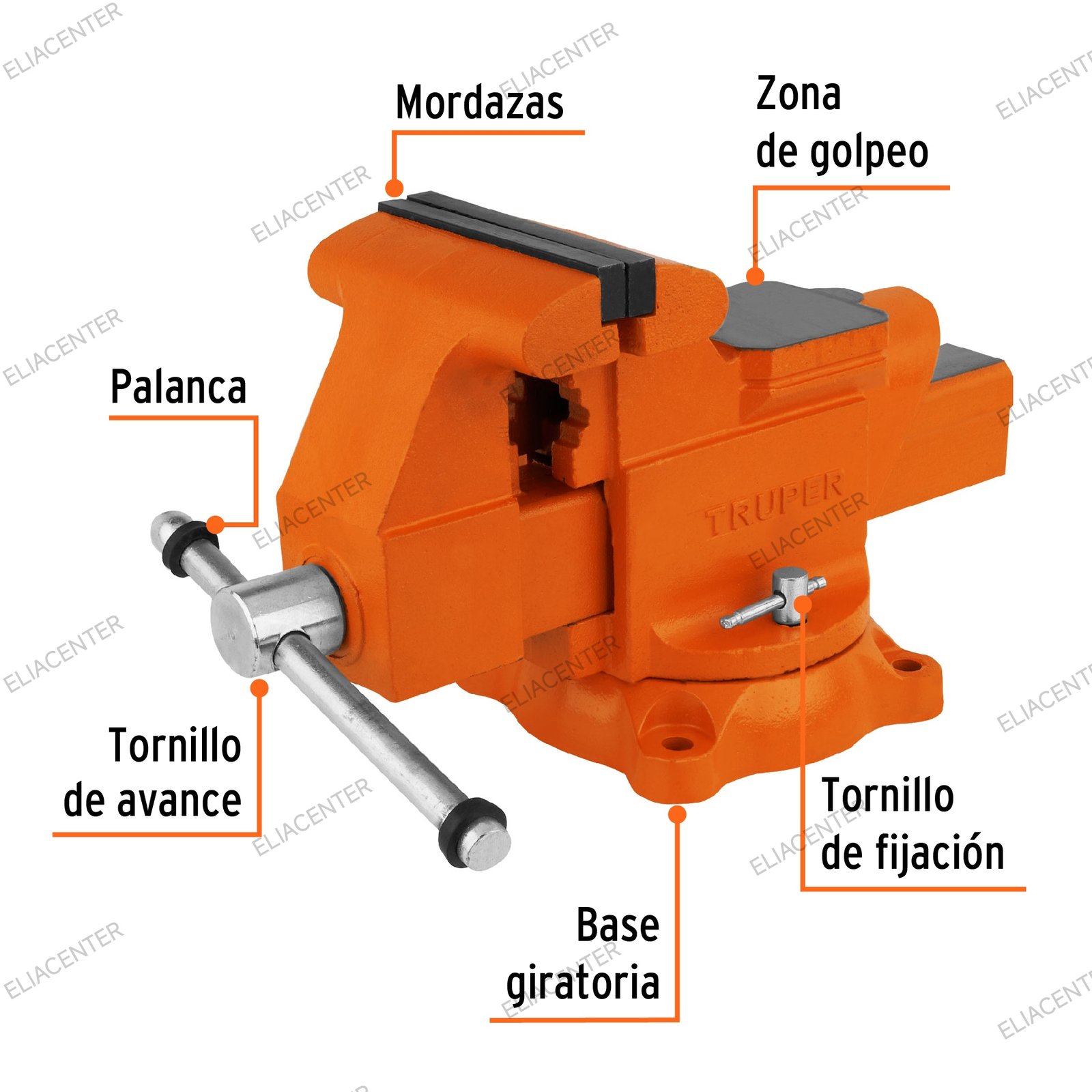 TORNILLO DE BANCO TRUPER USO INDUSTRIAL - Imagen 2
