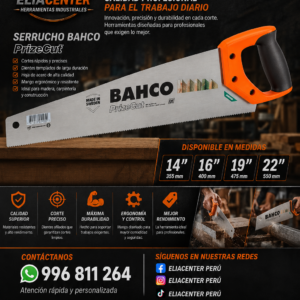 SERRUCHOS PROFESIONALES BAHCO PrizeCut® - MADE IN SWEDEN
