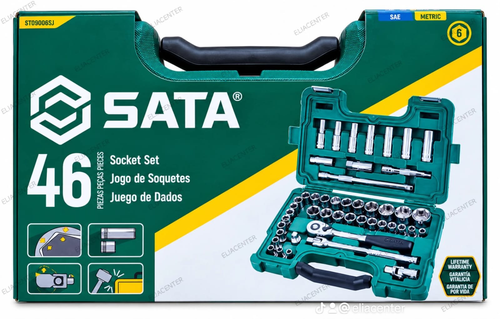 JUEGO DE DADO SATA X 46 PZS ST09006SJ