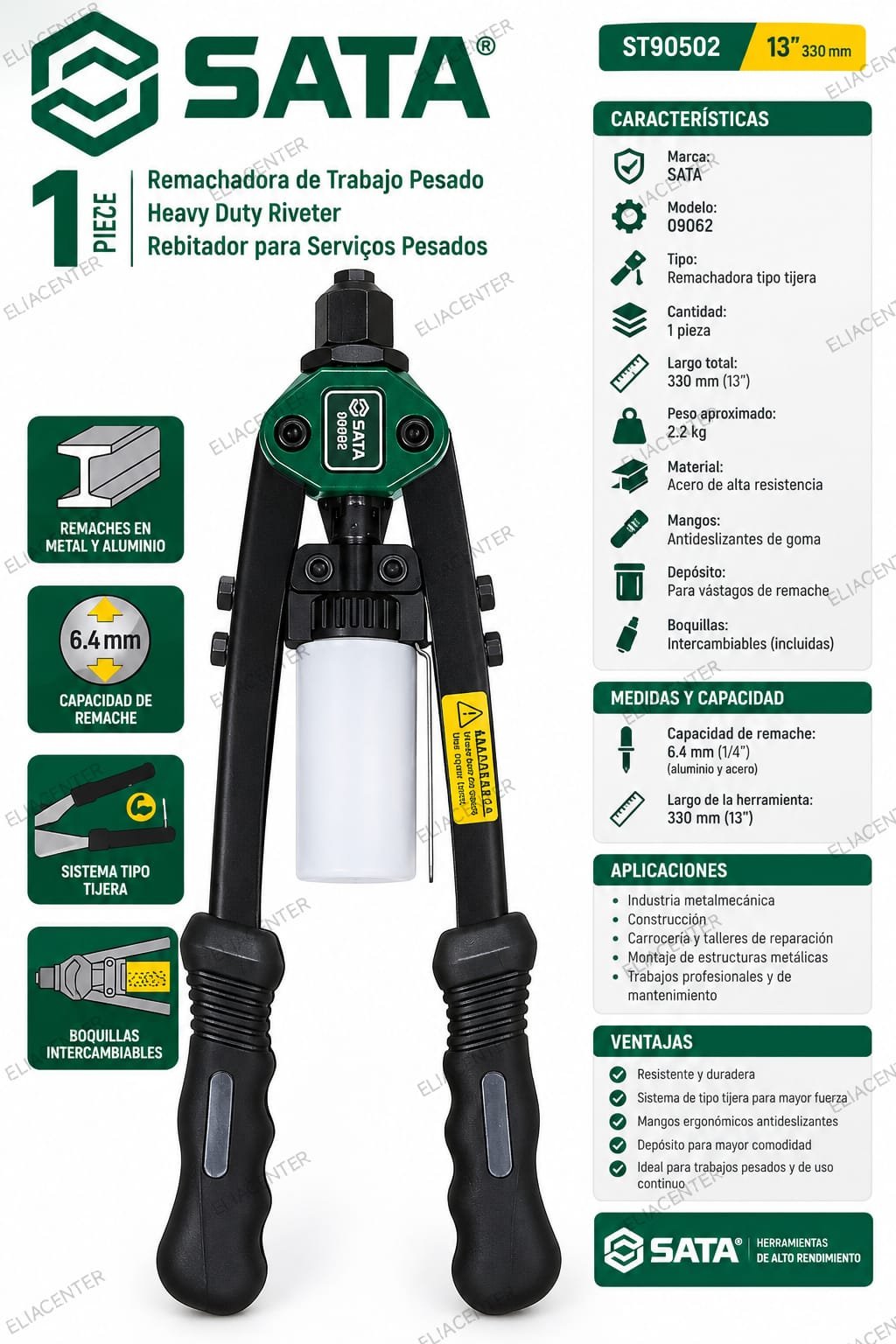 REMACHADORA TIPO TIJERA SATA 13”
